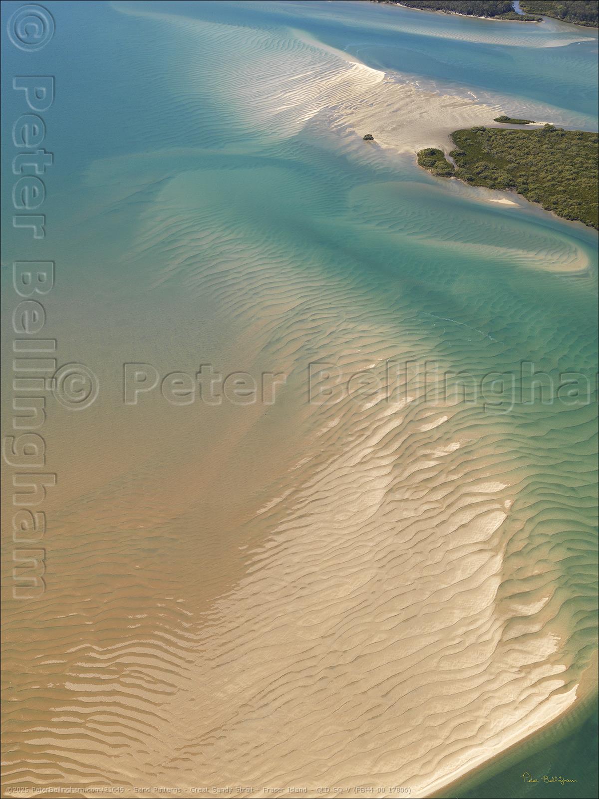 Peter Bellingham Photography Sand Patterns - Great Sandy Strait - Fraser Island - QLD SQ V (PBH4 00 17806)